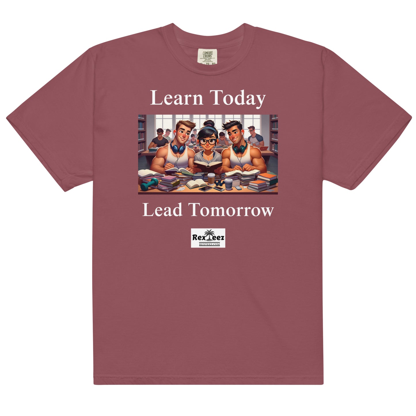 Unisex garment-dyed heavyweight t-shirt - Learn Today