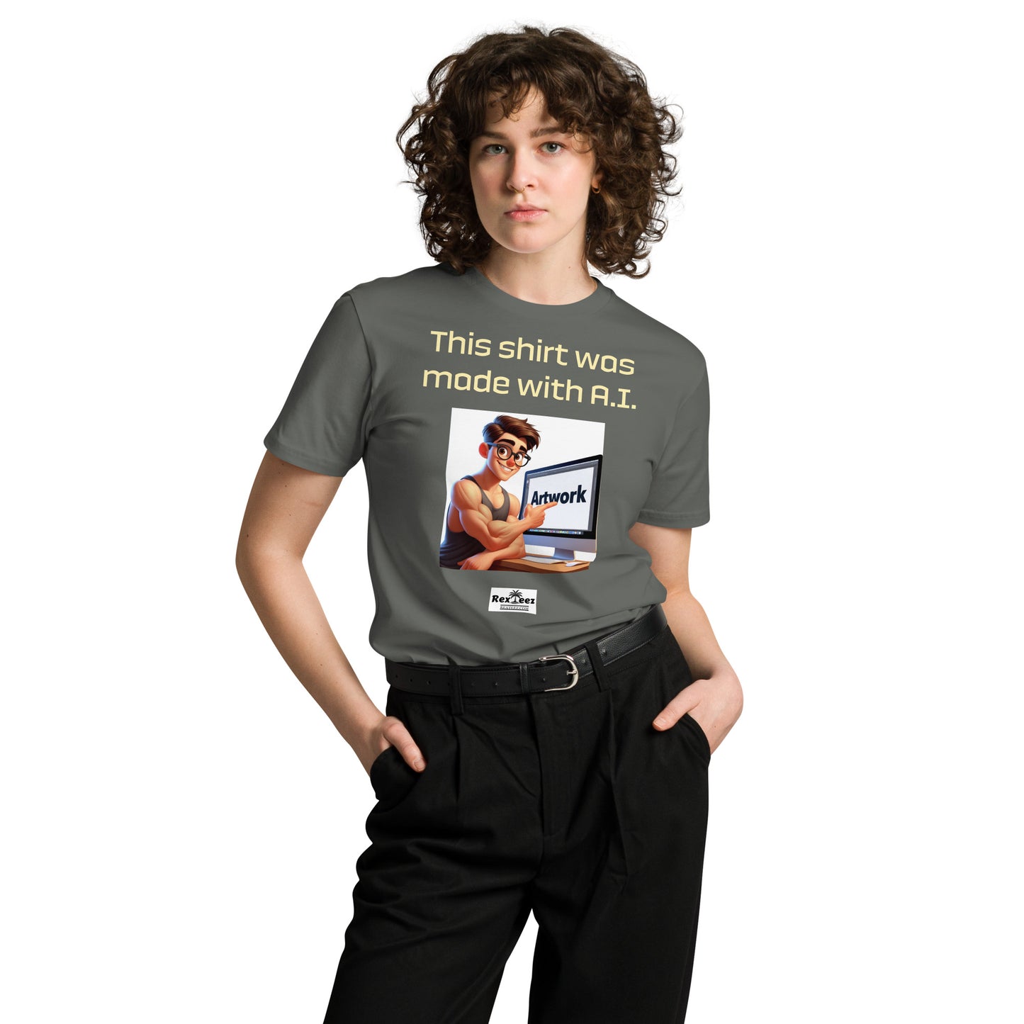 Unisex premium t-shirt - T-shirt made using A.I.