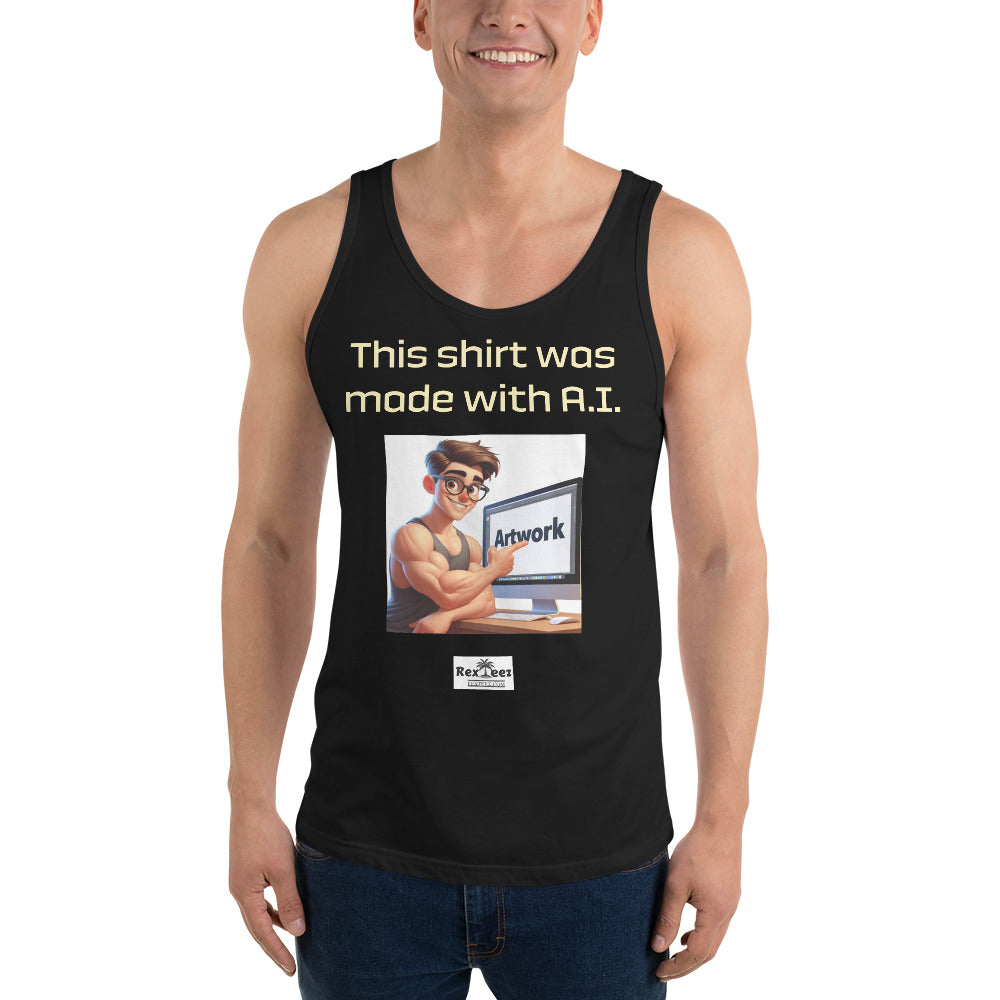 Men's Tank Top - Made with A.I.