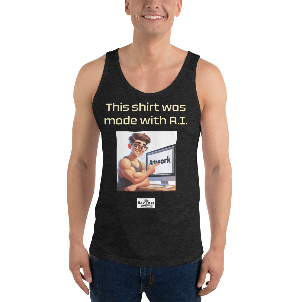 Men's Tank Top - Made with A.I.