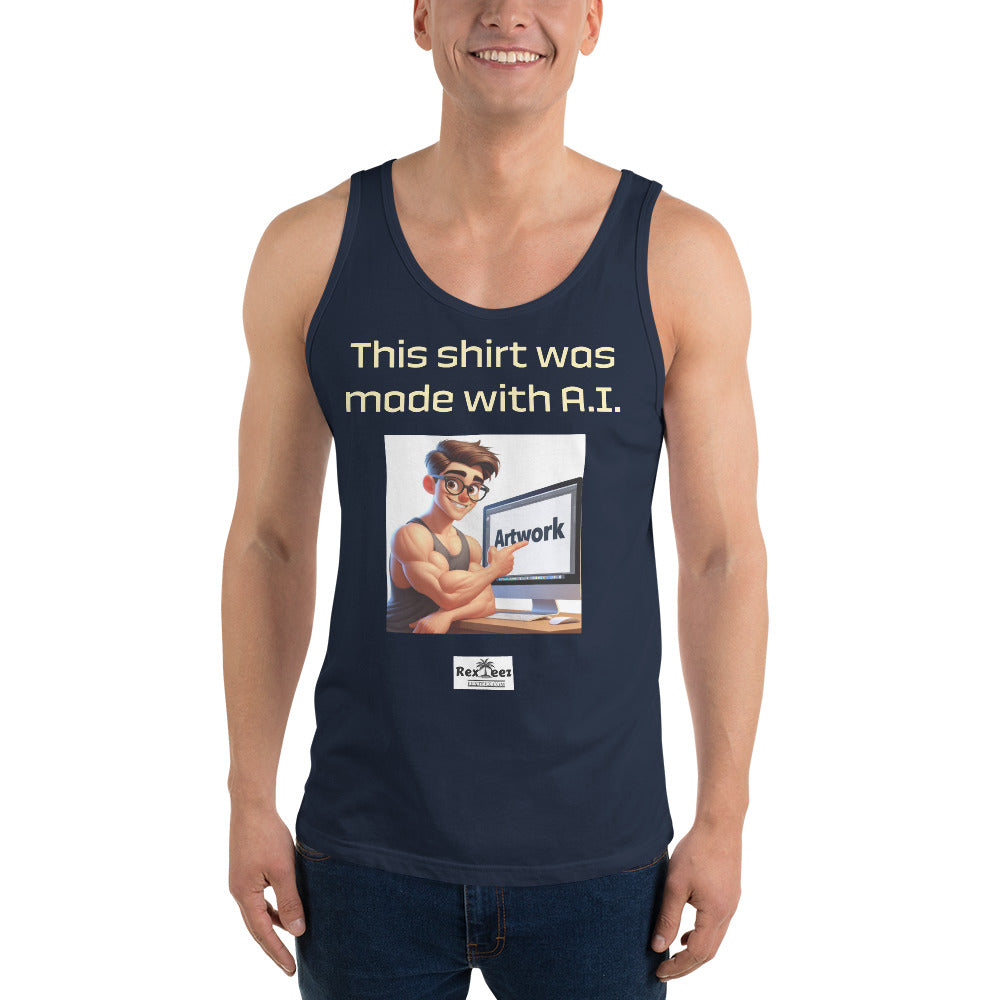 Men's Tank Top - Made with A.I.