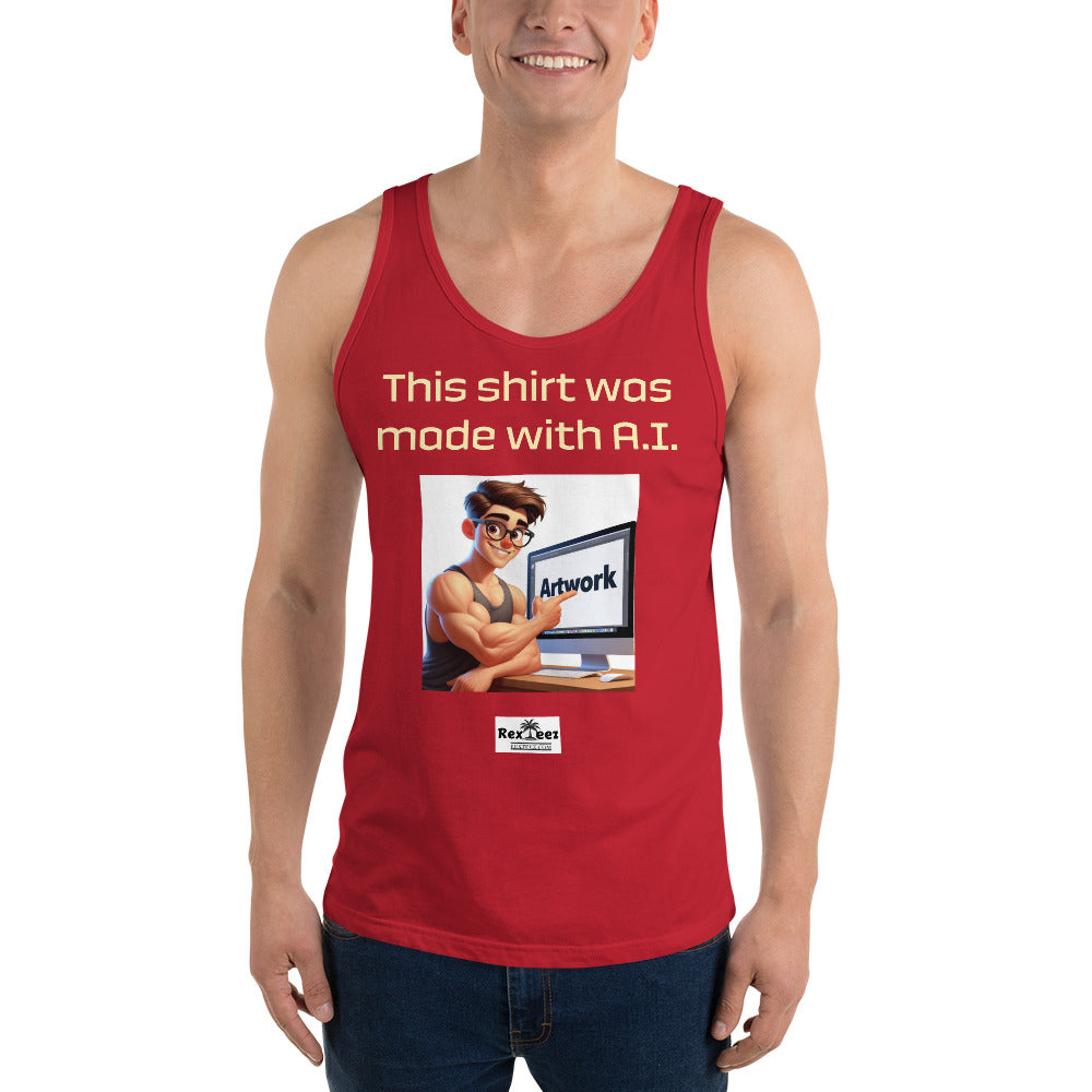 Men's Tank Top - Made with A.I.