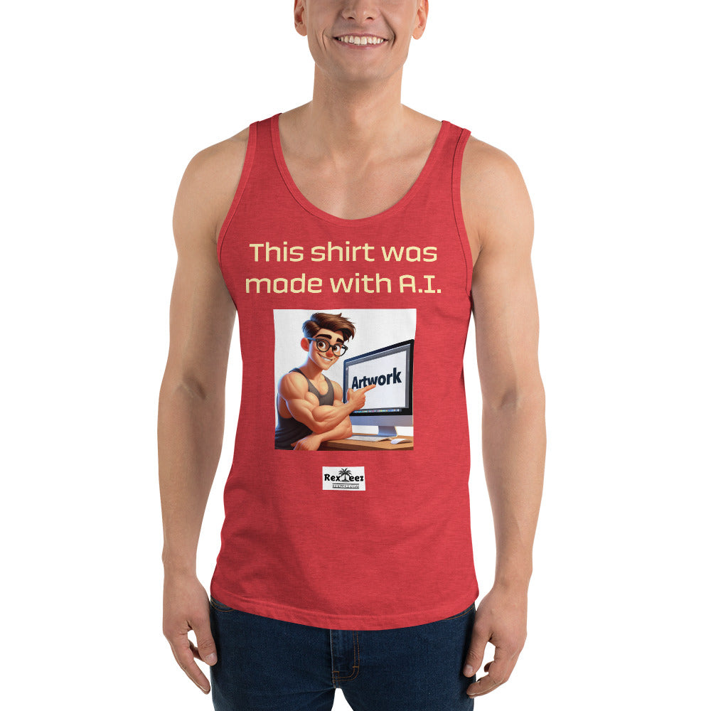 Men's Tank Top - Made with A.I.