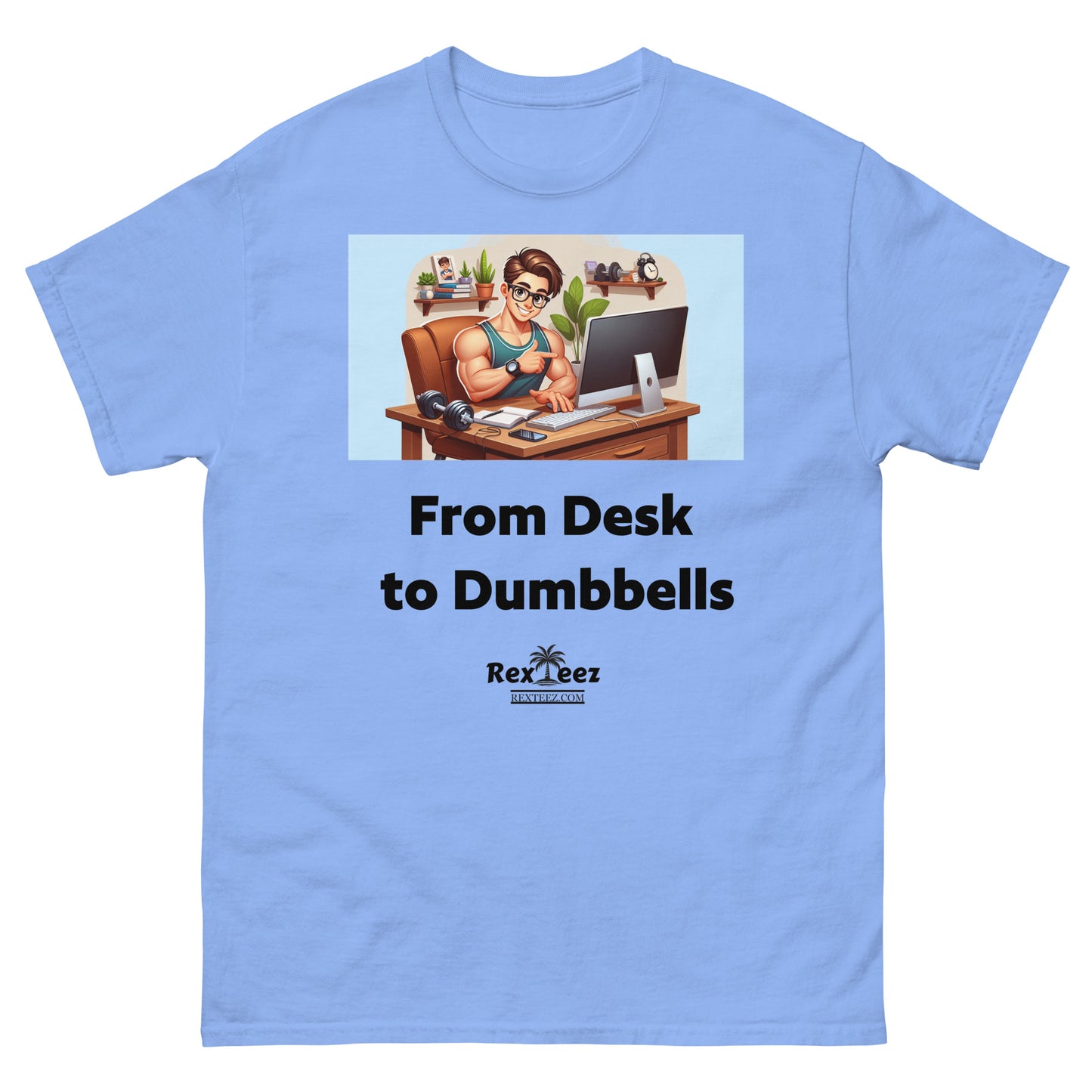 Desk to Dumbbells Men's classic tee