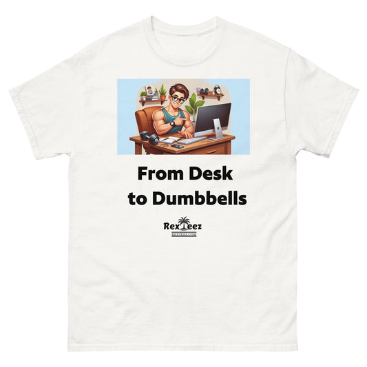 Desk to Dumbbells Men's classic tee