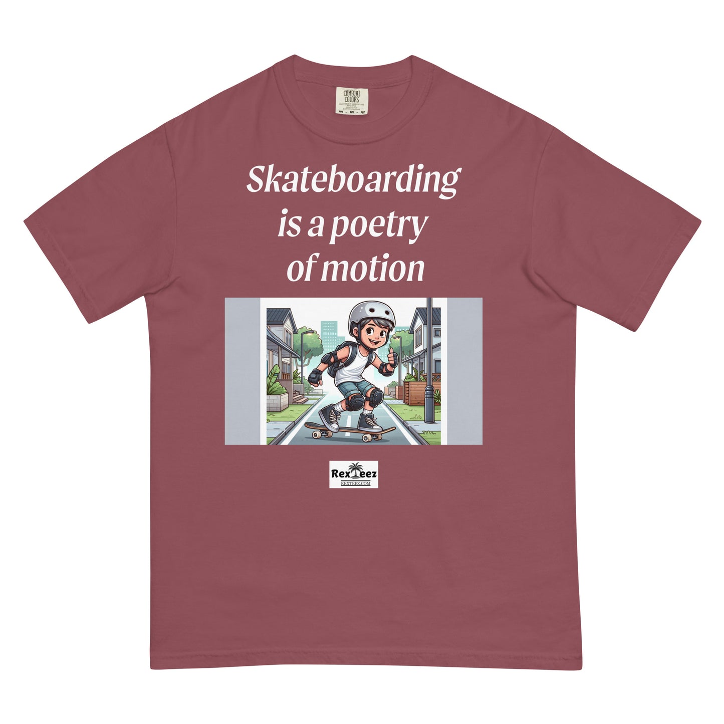 Unisex garment-dyed heavyweight t-shirt - Skateboarding