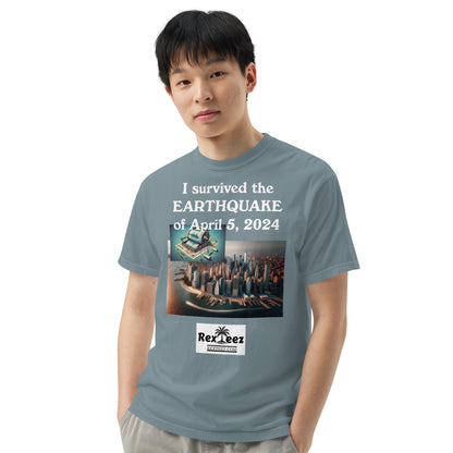 Earthquake Unisex garment-dyed heavyweight t-shirt