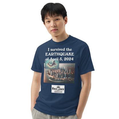 Earthquake Unisex garment-dyed heavyweight t-shirt