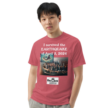 Earthquake Unisex garment-dyed heavyweight t-shirt