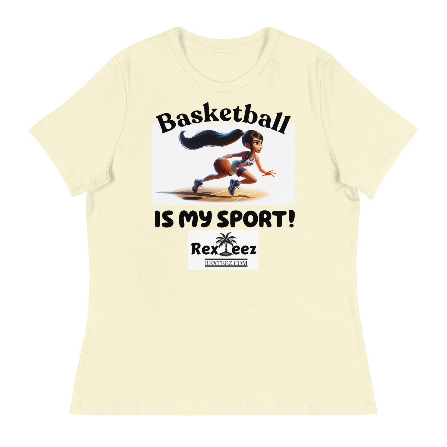 Basketball Girls Action Women's Relaxed T-Shirt