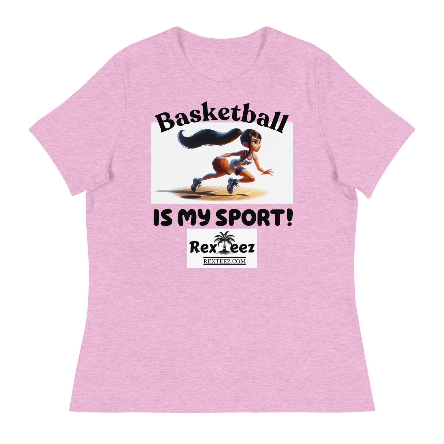 Basketball Girls Action Women's Relaxed T-Shirt