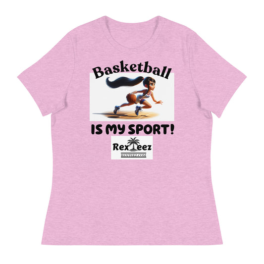 Basketball Girls Action Women's Relaxed T-Shirt