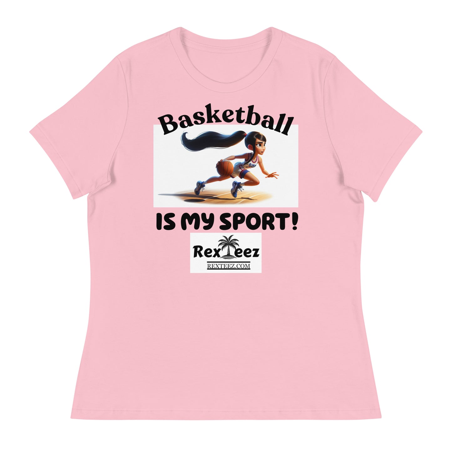 Basketball Girls Action Women's Relaxed T-Shirt