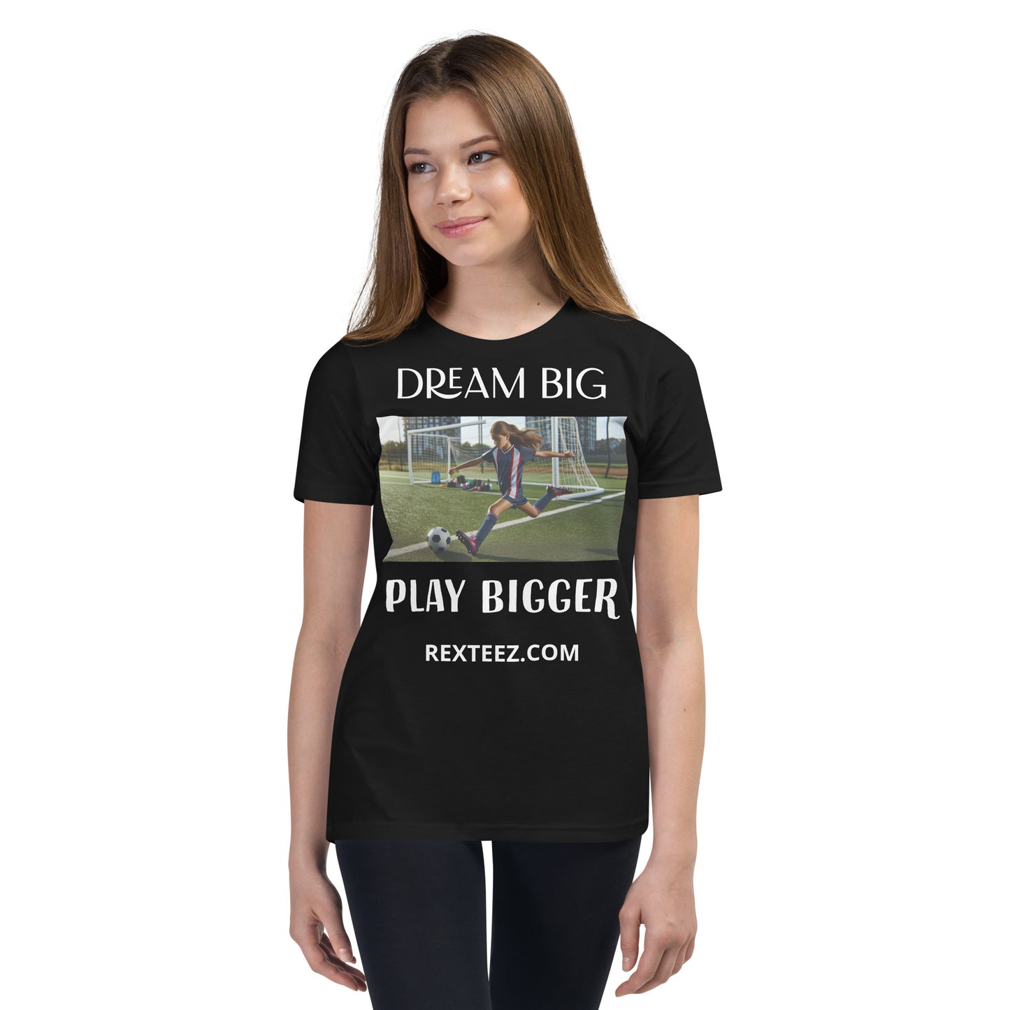 Dream Big soccer Youth Short Sleeve T-Shirt